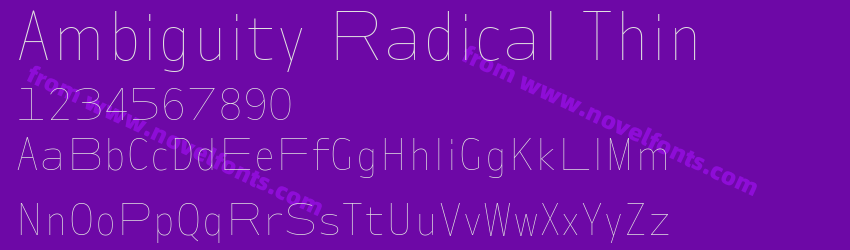 Ambiguity Radical ThinPreview Ambiguity Radical ThinPreview