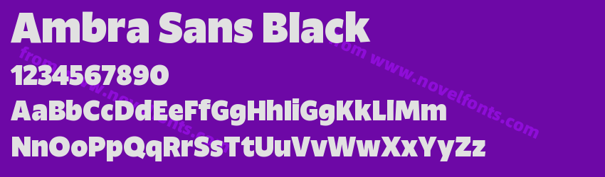 Ambra Sans BlackPreview Ambra Sans BlackPreview