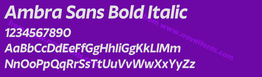 Ambra Sans Bold ItalicPreview Ambra Sans Bold ItalicPreview