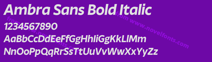 Ambra Sans Bold ItalicPreview Ambra Sans Bold ItalicPreview