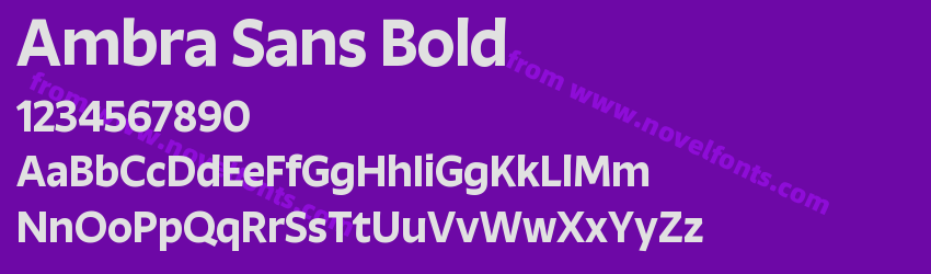 Ambra Sans BoldPreview Ambra Sans BoldPreview