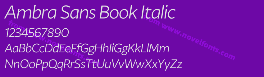 Ambra Sans Book ItalicPreview Ambra Sans Book ItalicPreview