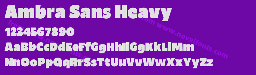 Ambra Sans HeavyPreview