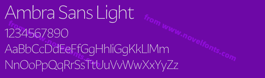 Ambra Sans LightPreview
