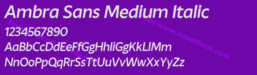 Ambra Sans Medium ItalicPreview Ambra Sans Medium ItalicPreview