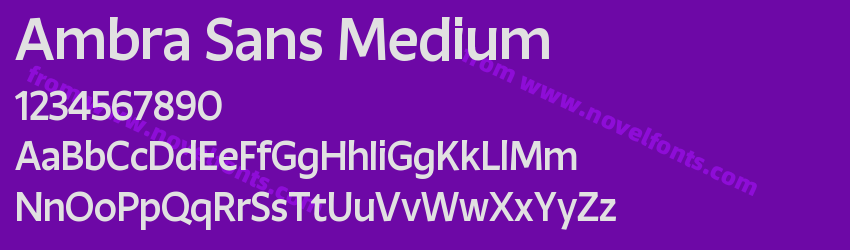 Ambra Sans MediumPreview Ambra Sans MediumPreview