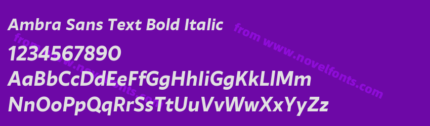 Ambra Sans Text Bold ItalicPreview Ambra Sans Text Bold ItalicPreview