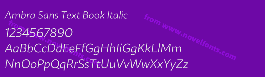 Ambra Sans Text Book ItalicPreview Ambra Sans Text Book ItalicPreview