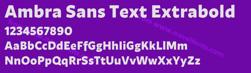 Ambra Sans Text ExtraboldPreview Ambra Sans Text ExtraboldPreview
