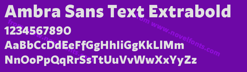 Ambra Sans Text ExtraboldPreview Ambra Sans Text ExtraboldPreview