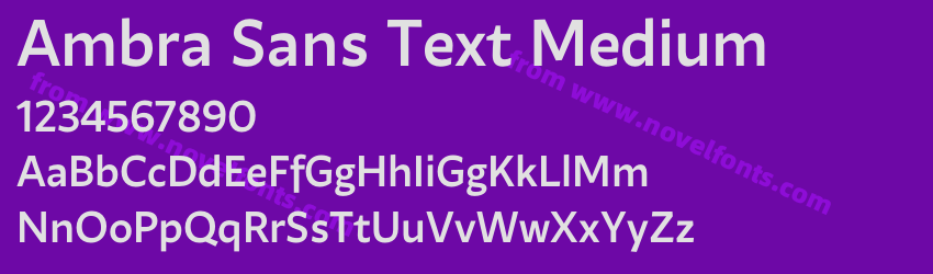 Ambra Sans Text MediumPreview Ambra Sans Text MediumPreview