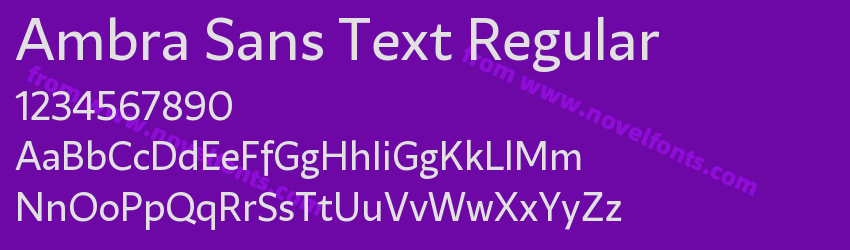 Ambra Sans Text RegularPreview Ambra Sans Text RegularPreview