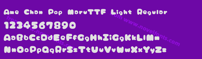 Ame Chan Pop MaruTTF Light RegularPreview