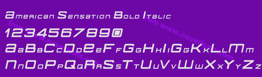 American Sensation Bold ItalicPreview American Sensation Bold ItalicPreview