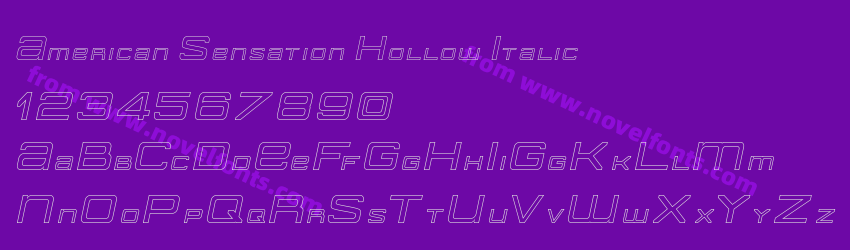 American Sensation Hollow ItalicPreview American Sensation Hollow ItalicPreview