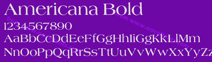 Americana BoldPreview Americana BoldPreview