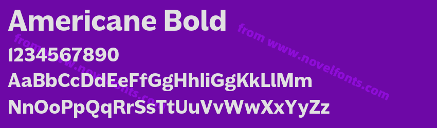 Americane BoldPreview Americane BoldPreview