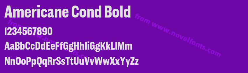 Americane Cond BoldPreview Americane Cond BoldPreview