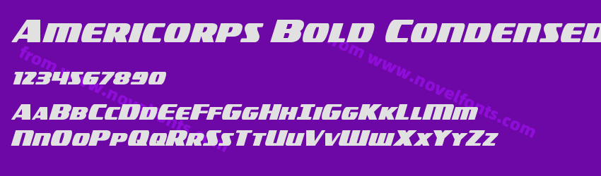 Americorps Bold CondensedPreview Americorps Bold CondensedPreview