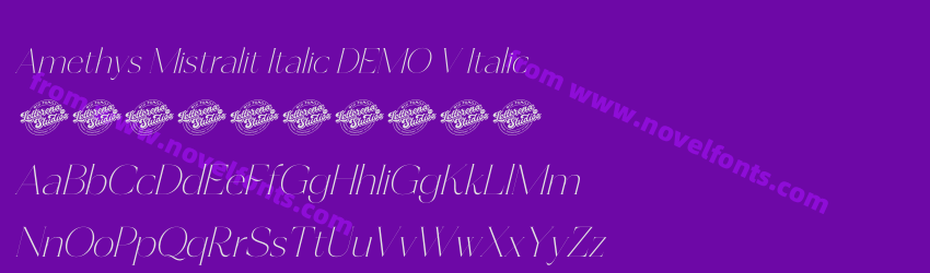 Amethys Mistralit Italic DEMO V ItalicPreview Amethys Mistralit Italic DEMO V ItalicPreview