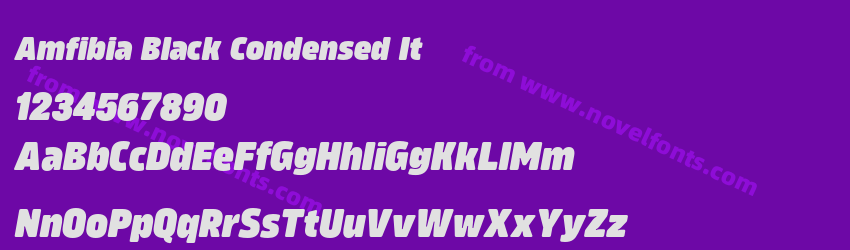 Amfibia Black Condensed ItPreview Amfibia Black Condensed ItPreview