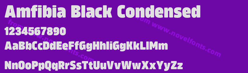 Amfibia Black CondensedPreview Amfibia Black CondensedPreview