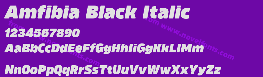 Amfibia Black ItalicPreview Amfibia Black ItalicPreview