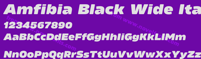 Amfibia Black Wide ItalicPreview Amfibia Black Wide ItalicPreview