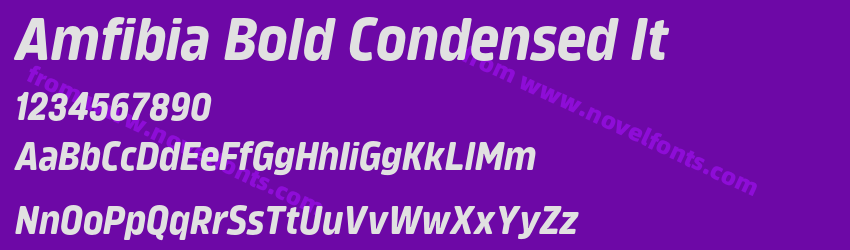 Amfibia Bold Condensed ItPreview Amfibia Bold Condensed ItPreview