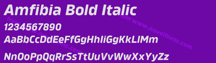 Amfibia Bold ItalicPreview Amfibia Bold ItalicPreview