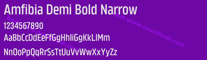 Amfibia Demi Bold NarrowPreview Amfibia Demi Bold NarrowPreview
