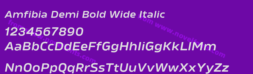 Amfibia Demi Bold Wide ItalicPreview Amfibia Demi Bold Wide ItalicPreview