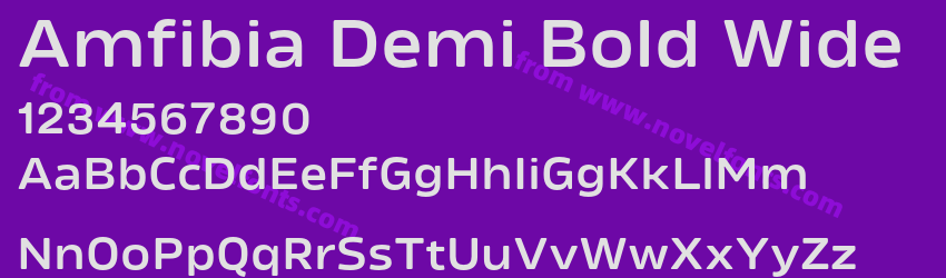 Amfibia Demi Bold WidePreview Amfibia Demi Bold WidePreview