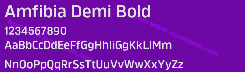 Amfibia Demi BoldPreview Amfibia Demi BoldPreview