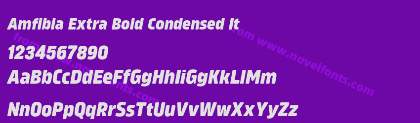 Amfibia Extra Bold Condensed ItPreview Amfibia Extra Bold Condensed ItPreview