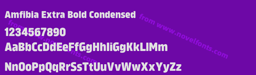 Amfibia Extra Bold CondensedPreview Amfibia Extra Bold CondensedPreview