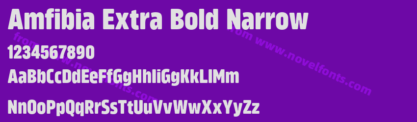 Amfibia Extra Bold NarrowPreview Amfibia Extra Bold NarrowPreview