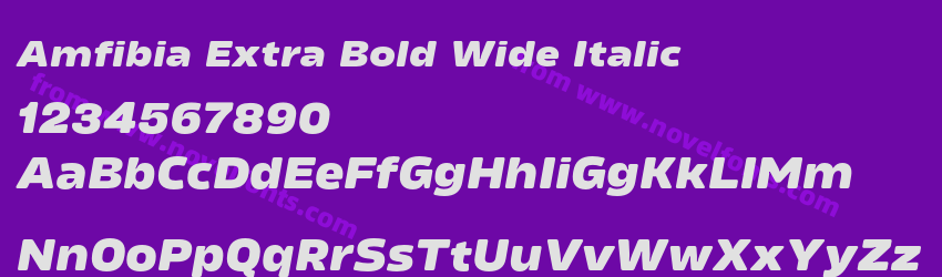 Amfibia Extra Bold Wide ItalicPreview Amfibia Extra Bold Wide ItalicPreview