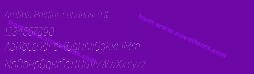 Amfibia Hairline Condensed ItPreview Amfibia Hairline Condensed ItPreview