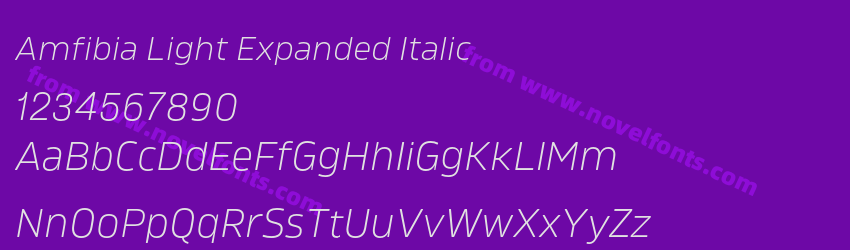 Amfibia Light Expanded ItalicPreview Amfibia Light Expanded ItalicPreview