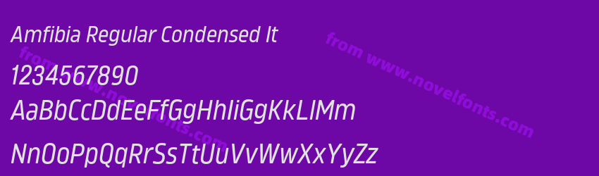 Amfibia Regular Condensed ItPreview Amfibia Regular Condensed ItPreview