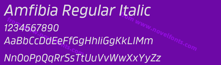 Amfibia Regular ItalicPreview Amfibia Regular ItalicPreview