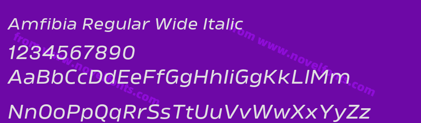 Amfibia Regular Wide ItalicPreview Amfibia Regular Wide ItalicPreview