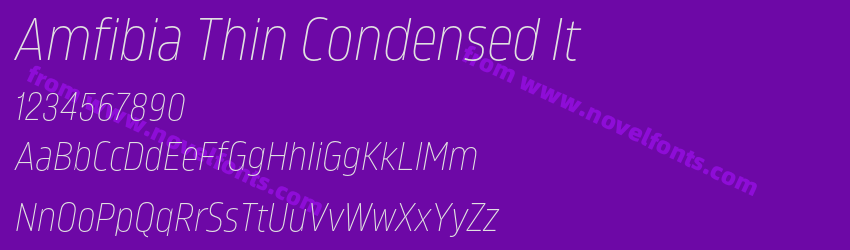 Amfibia Thin Condensed ItPreview Amfibia Thin Condensed ItPreview