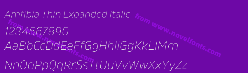 Amfibia Thin Expanded ItalicPreview Amfibia Thin Expanded ItalicPreview