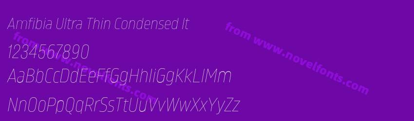 Amfibia Ultra Thin Condensed ItPreview Amfibia Ultra Thin Condensed ItPreview