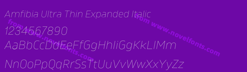 Amfibia Ultra Thin Expanded ItalicPreview Amfibia Ultra Thin Expanded ItalicPreview