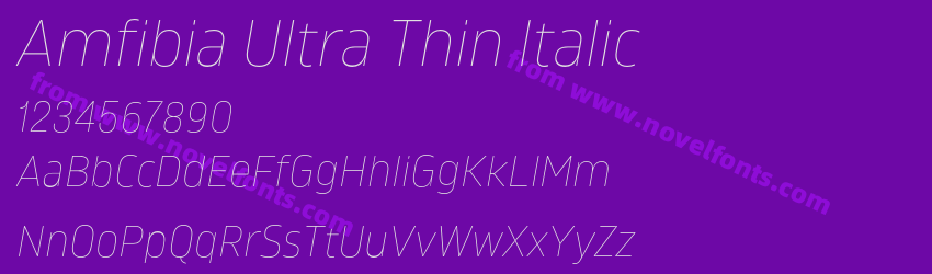 Amfibia Ultra Thin ItalicPreview Amfibia Ultra Thin ItalicPreview