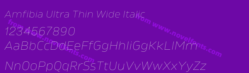 Amfibia Ultra Thin Wide ItalicPreview Amfibia Ultra Thin Wide ItalicPreview