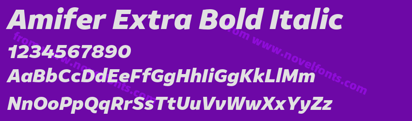 Amifer Extra Bold ItalicPreview Amifer Extra Bold ItalicPreview